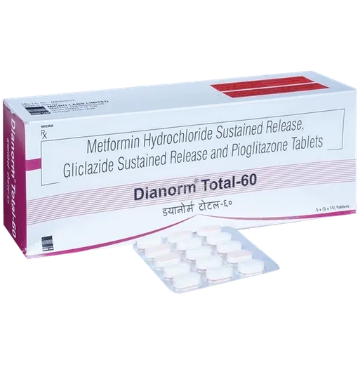 dianorm total 60mg tablet 10's